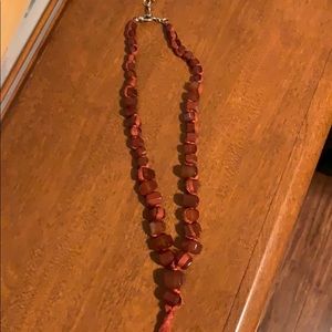 Lucky brand Stone tassel necklace